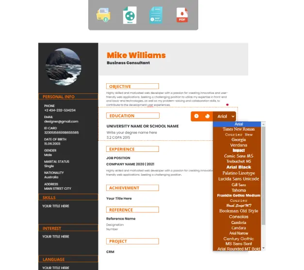 Resume Formatting